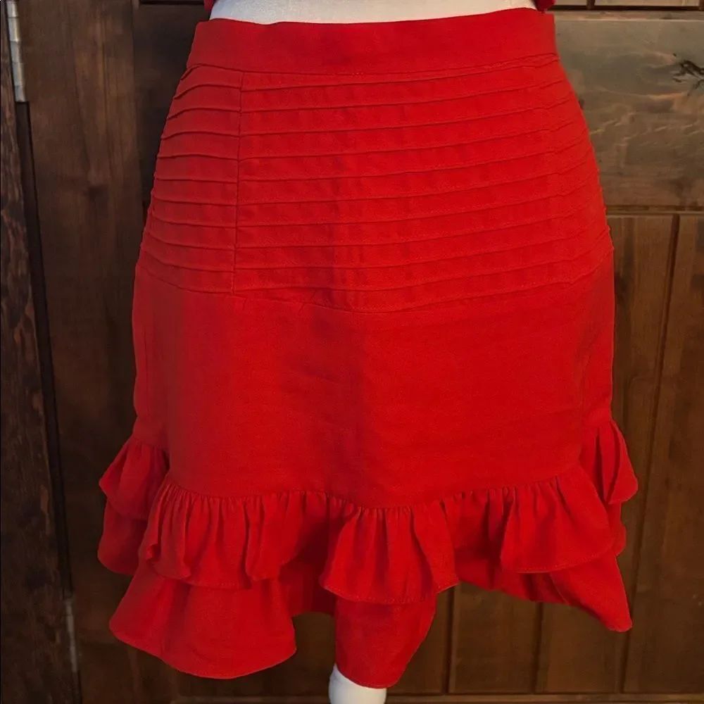 Showpo. Red Ruffled Skirt set - Picture 3 of 3